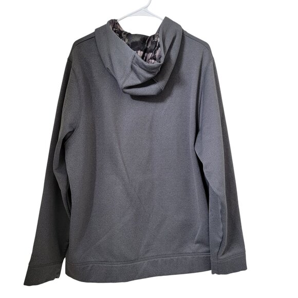 Under Armour Size L Gray with Camo Logo Loose Fit Storm Hoodie, Exc. Used Cond. - Picture 3 of 11